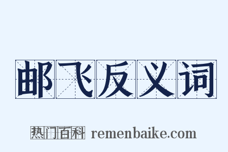 邮飞反义词是什么意思的图片